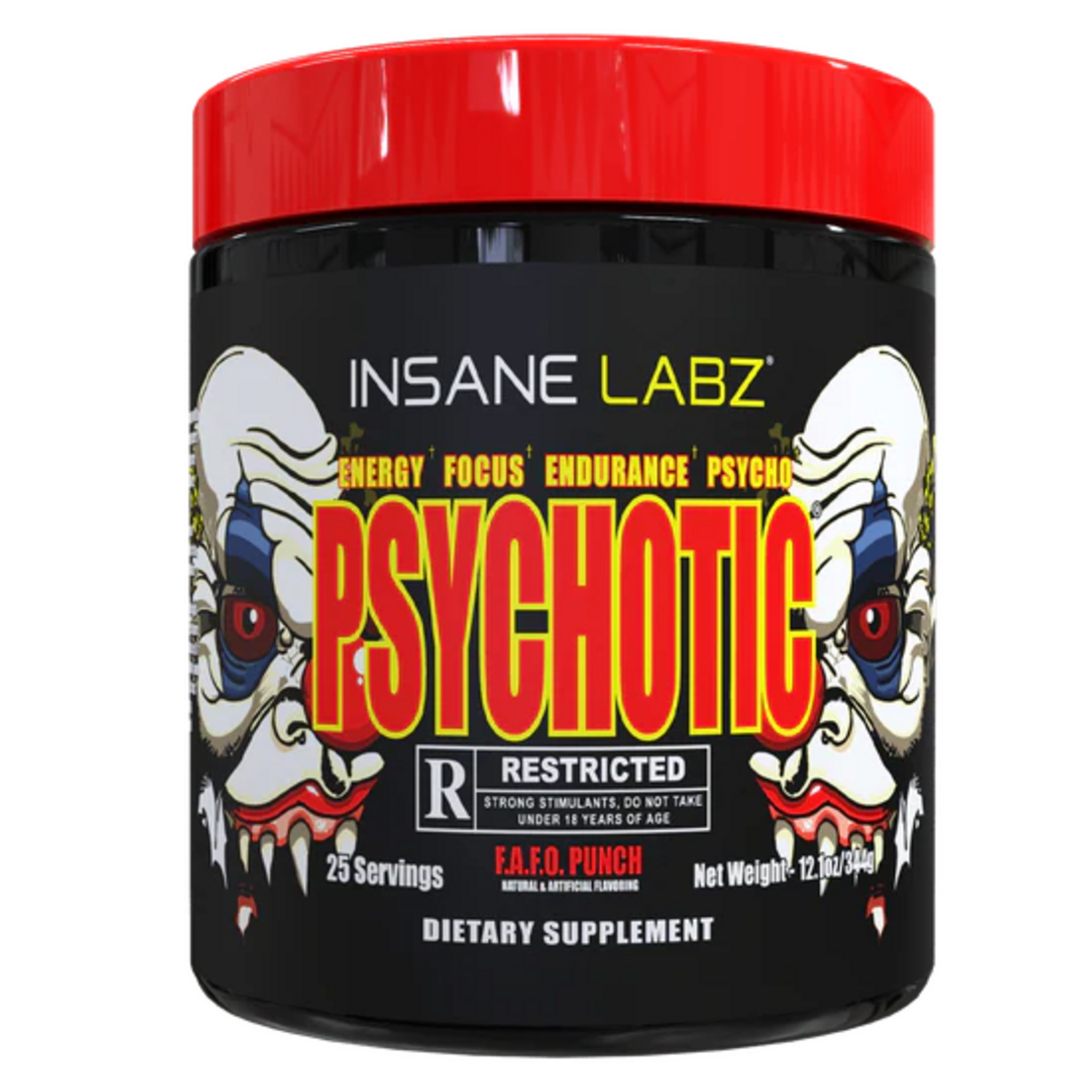 Insane Labz Insane Labz Psychotic Rated R Pre-Workout | Extreme Neuro-Drive Formula | Yuma, AZ