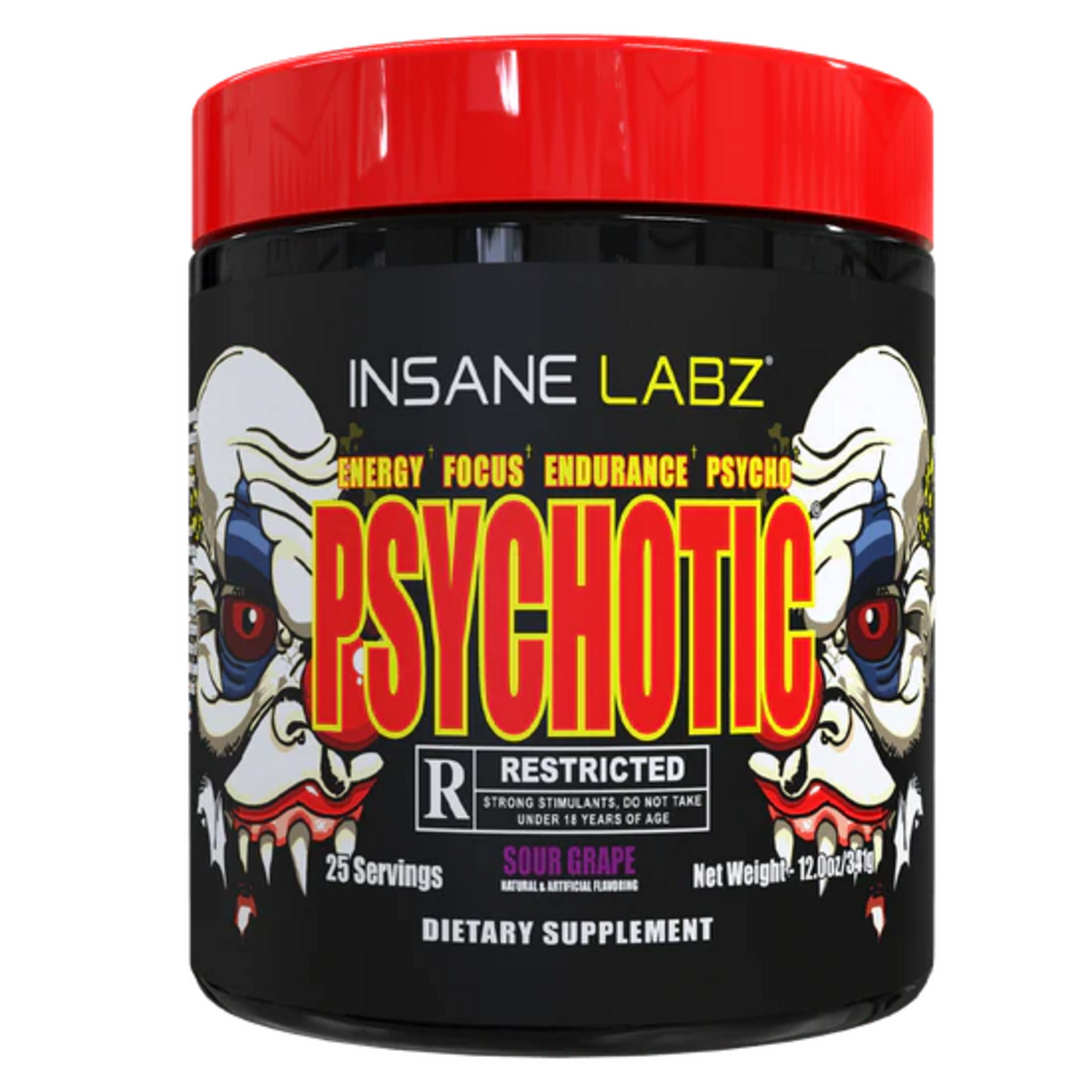 Insane Labz Insane Labz Psychotic Rated R Pre-Workout | Extreme Neuro-Drive Formula | Yuma, AZ