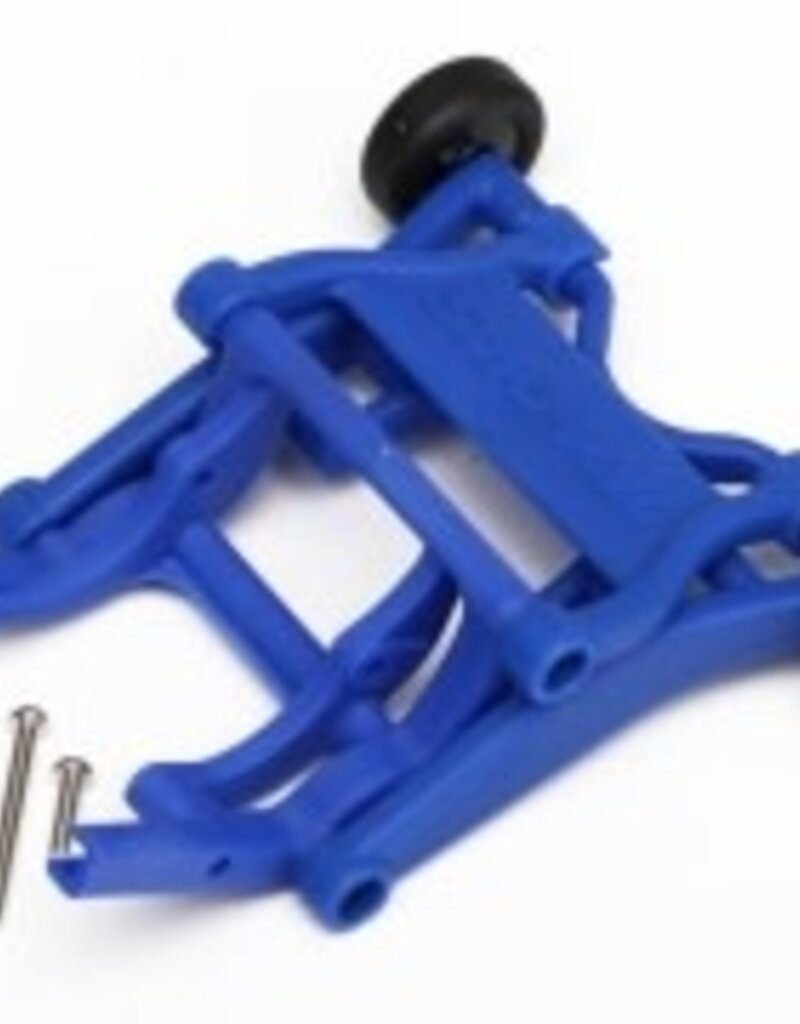 Traxxas 3678x Wheelie bar, assembled (blue) (fits Slash, Bandit, Rustler?, Stampede? series)