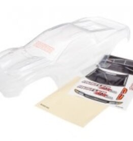 Traxxas 6717 Body, Rustler® 4X4 (clear, requires painting)/ window, grille, lights decal sheet
