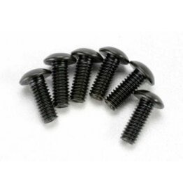 Traxxas 3937 Screws, 4x12mm button-head machine (hex drive) (6)