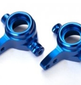 Traxxas 6439 Steering blocks, 6061-T6 aluminum, left & right (blue-anodized)