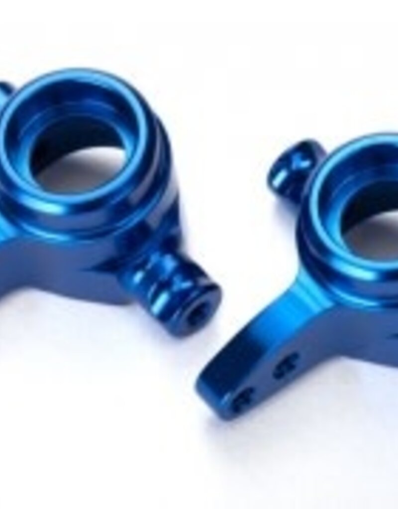 Traxxas 6439 Steering blocks, 6061-T6 aluminum, left & right (blue-anodized)