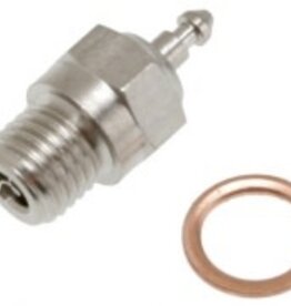 Traxxas 3232x Glow plug, super-duty (long-medium)/gasket