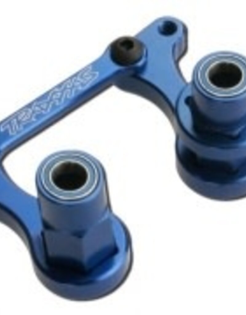 Traxxas 3743a Steering bellcranks, drag link (blue-anodized 6061-T6 aluminum)/ 5x8mm ball bearings (4)/ hardware (assembled)