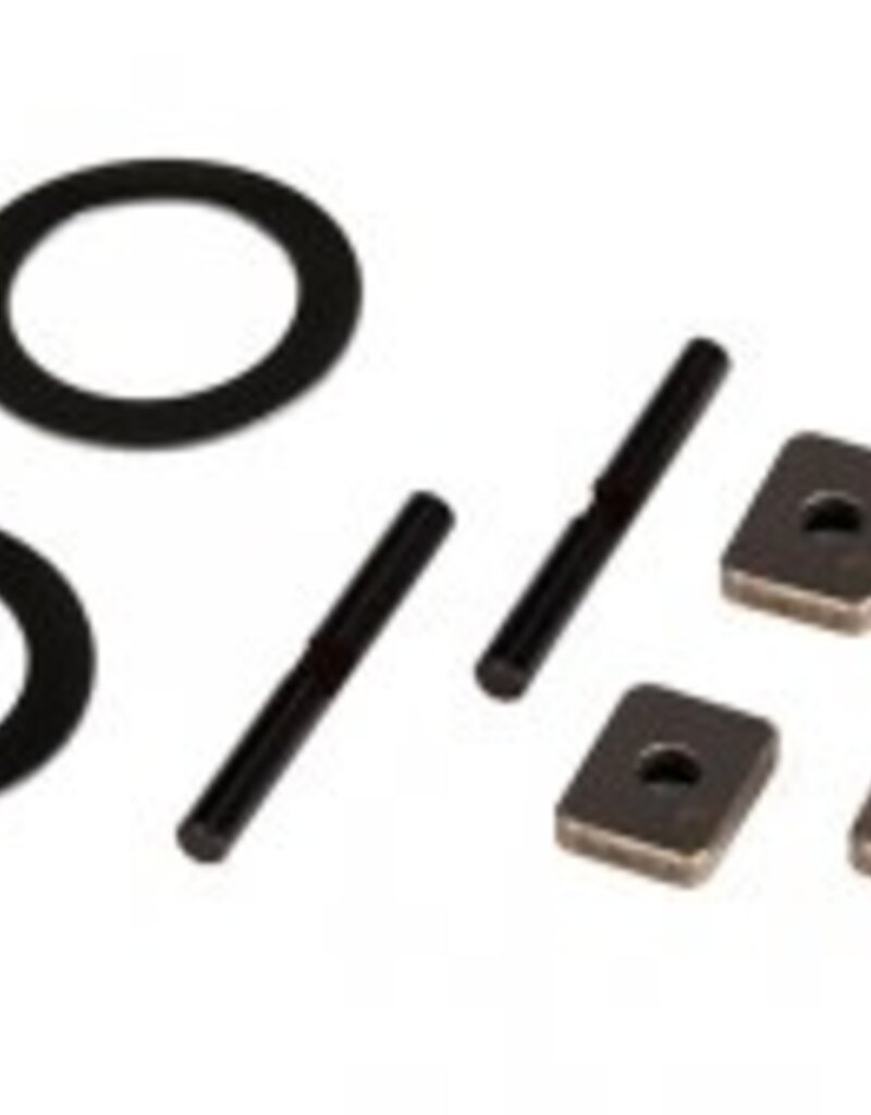 Traxxas 7783 Spider gear shaft (2)/ spacers (4)/ 16x23.5x.5mm TW (2)