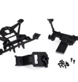 Traxxas 7715 - Body mounts, front & rear/3x15mm BCS (1)/ 3x12mm shoulder screw (2)/ 3x10mm flat-head machine screw (6)/ 3x15mm flat-head machine screw (2)