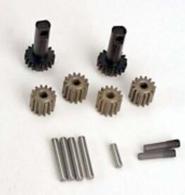 Traxxas 2382 Planet gears (4)/ planet shafts (4)/ sun gears (2)/sun gear alignment shaft (1) all hardened steel
