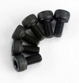 Traxxas 2554Screws, 3x6mm cap-head machine (hex drive) (6)