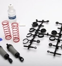 Traxxas 3760A Ultra Shocks (grey) (long) (complete w/ spring pre-load spacers & springs) (2)