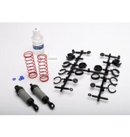 Traxxas 3760A Ultra Shocks (grey) (long) (complete w/ spring pre-load spacers & springs) (2)
