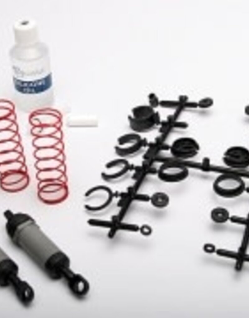 Traxxas 3760A Ultra Shocks (grey) (long) (complete w/ spring pre-load spacers & springs) (2)