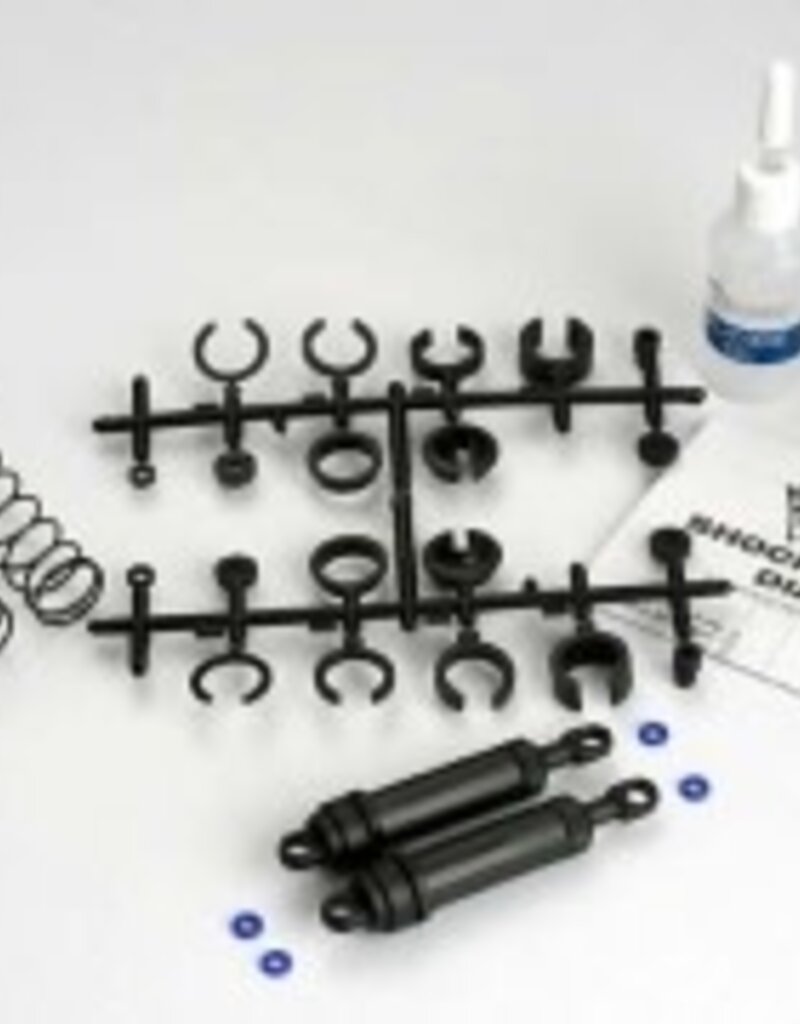 Traxxas 3762 Ultra Shocks (black) (xx-long) (complete w/ spring pre-load spacers & springs) (rear) (2)