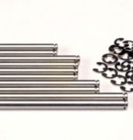 Traxxas 2739 Suspension pin set, stainless steel (w/ E-clips)