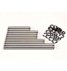 Traxxas 2739 Suspension pin set, stainless steel (w/ E-clips)
