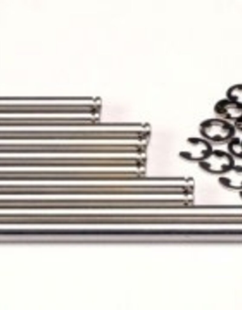 Traxxas 2739 Suspension pin set, stainless steel (w/ E-clips)