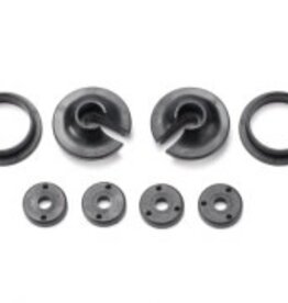 Traxxas 3768 Spring retainers, upper & lower (2)/ piston head set (2-hole (2)/ 3-hole (2))