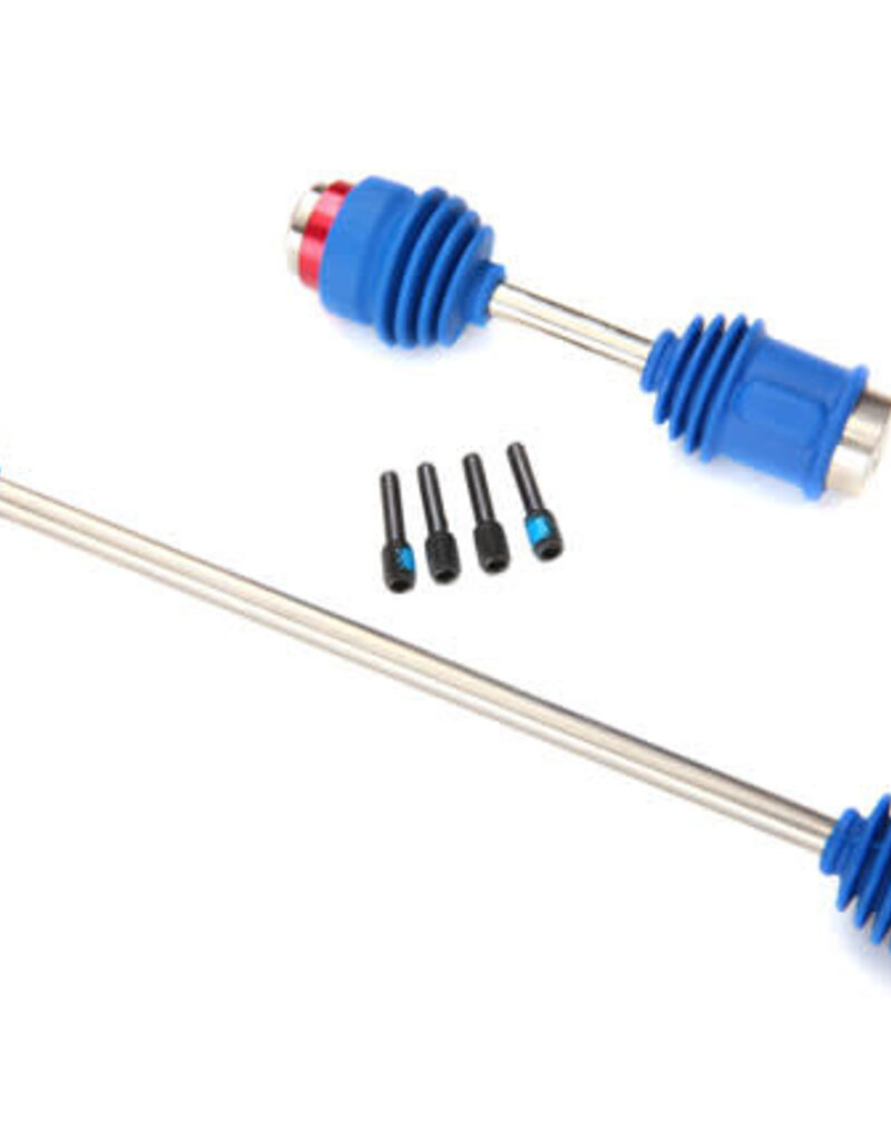 Traxxas 5650r Driveshafts, center E-Revo® (steel constant-velocity) front (1)/ rear (1) (assembled with inner and outer dust boots, for E-Revo & Summit)