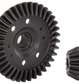 Traxxas 6879r Ring gear, differential/ pinion gear, differential (machined, spiral cut) (rear)