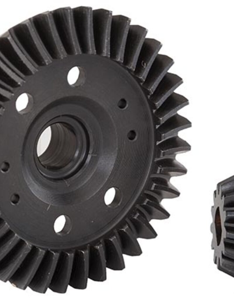Traxxas 6879r Ring gear, differential/ pinion gear, differential (machined, spiral cut) (rear)