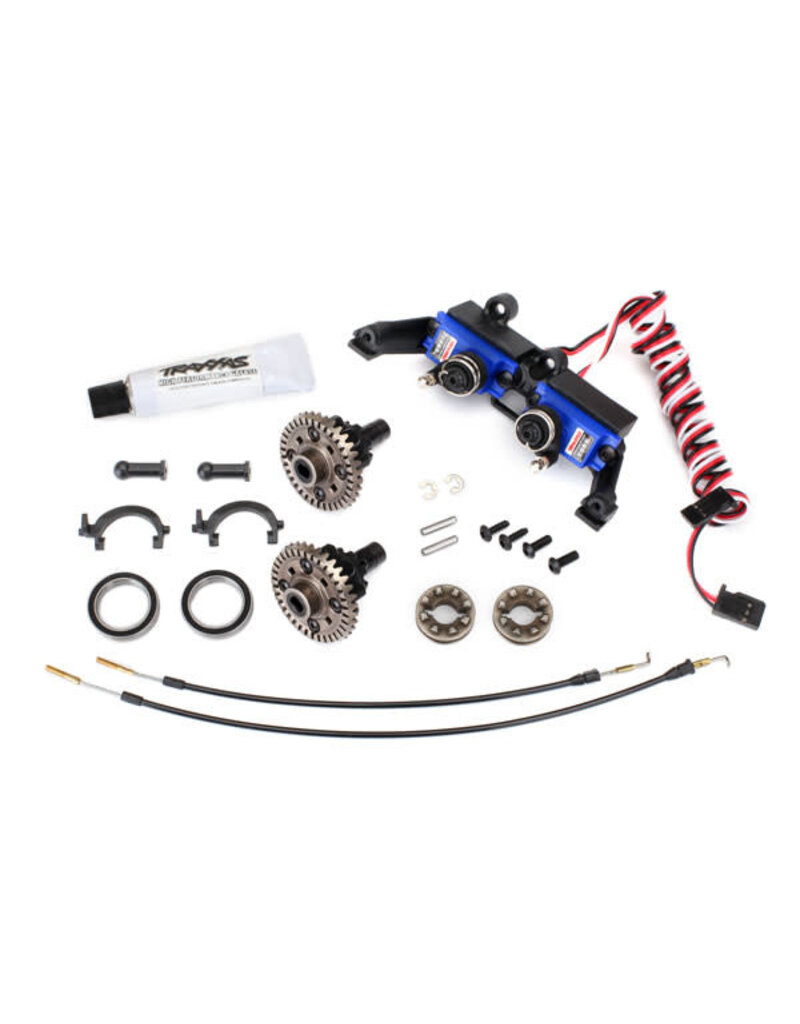 Traxxas 8195 Differential, locking, front and rear (assembled) (includes T-Lock cables and servos)