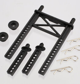 Traxxas 7315 Body mount, rear/ body mount posts, front (2)/body washer, rear (2) (for Fiesta/Rally body)
