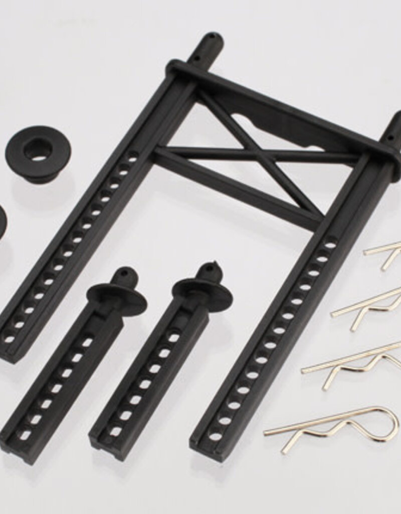 Traxxas 7315 Body mount, rear/ body mount posts, front (2)/body washer, rear (2) (for Fiesta/Rally body)