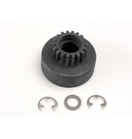 Traxxas 4118 Clutch bell, (18-tooth)/ 5x8x0.5mm fiber washer (2)/ 5mm E-clip (requires #4609 - ball bearings, 5x10x4mm (2))