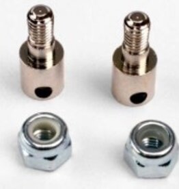 Traxxas 3180 Rod guides (2)/ 3mm nylon locknuts (2)