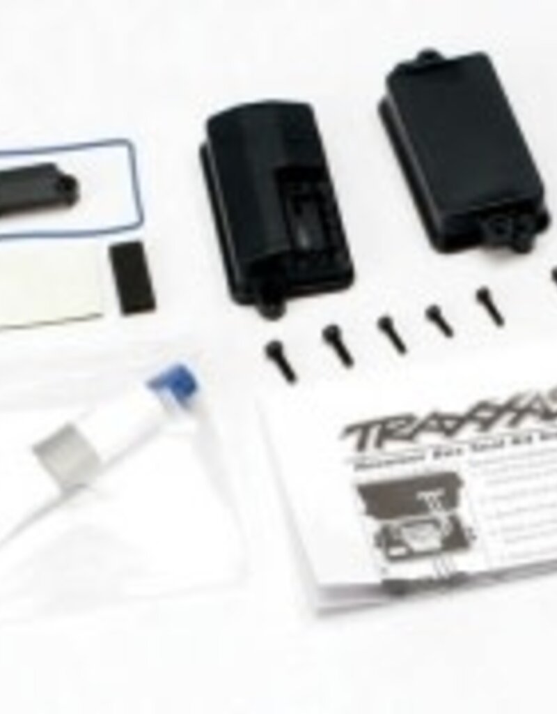 Traxxas 3628 Box, receiver (sealed)/ foam pad/2.5x8mm CS (4)/ 3x10mm CS (2)