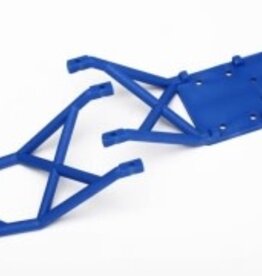 Traxxas 3623x Skid plates, front & rear (blue)