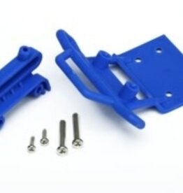 Traxxas 3621x Bumper, front / bumper mount, front / 4x23mm RM (2)/ 3x10mm RST (2) (blue)