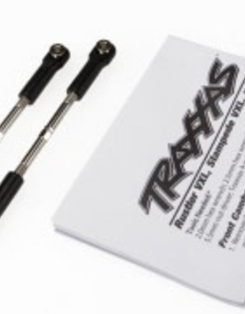 Traxxas 3645 Turnbuckles, toe link, 61mm (96mm center to center) (2) (assembled with rod ends and hollow balls) (fits Stampede?)
