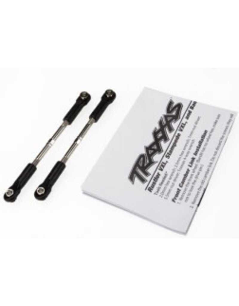 Traxxas 3645 Turnbuckles, toe link, 61mm (96mm center to center) (2) (assembled with rod ends and hollow balls) (fits Stampede?)