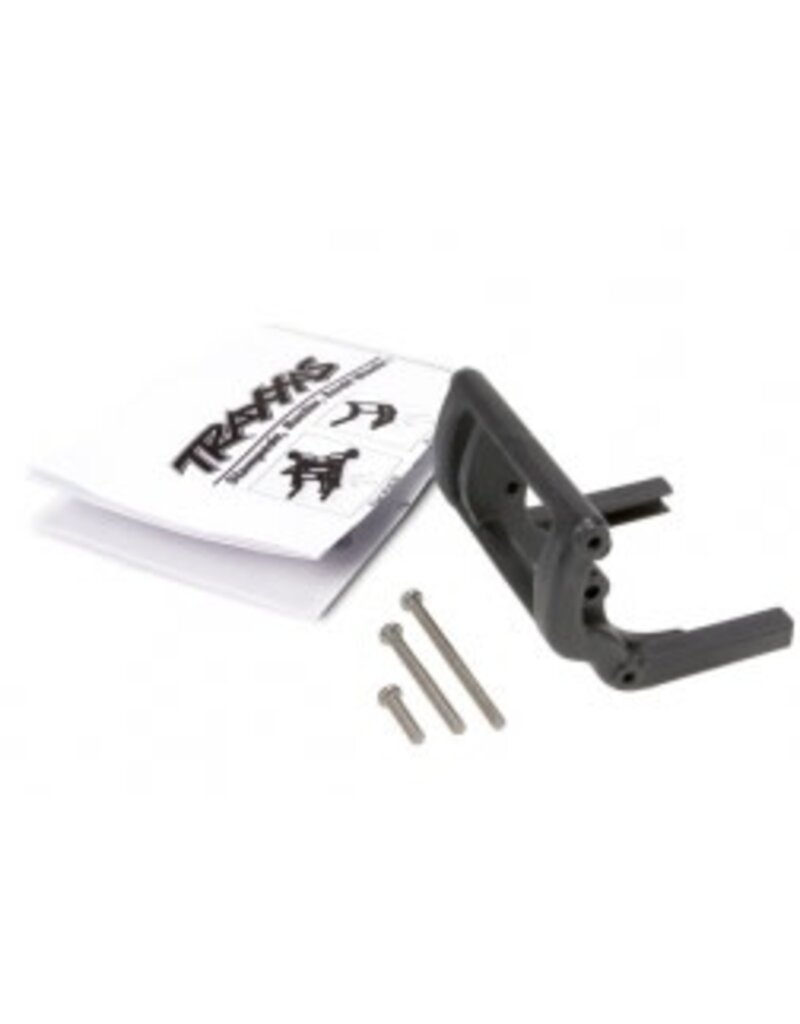 Traxxas 3677 Wheelie bar mount (1)/ hardware (black)