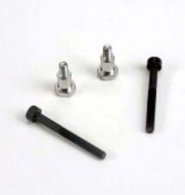Traxxas 3742 Shoulder screws, steering bellcranks (3x30mm cap-head machine) (2)/ draglink shoulder screws (chrome) (2)