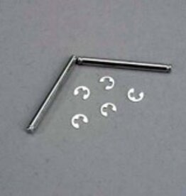Traxxas 3740 Suspension pins,  2.5x29mm (king pins) w/ e-clips (2) (strengthens caster blocks)
