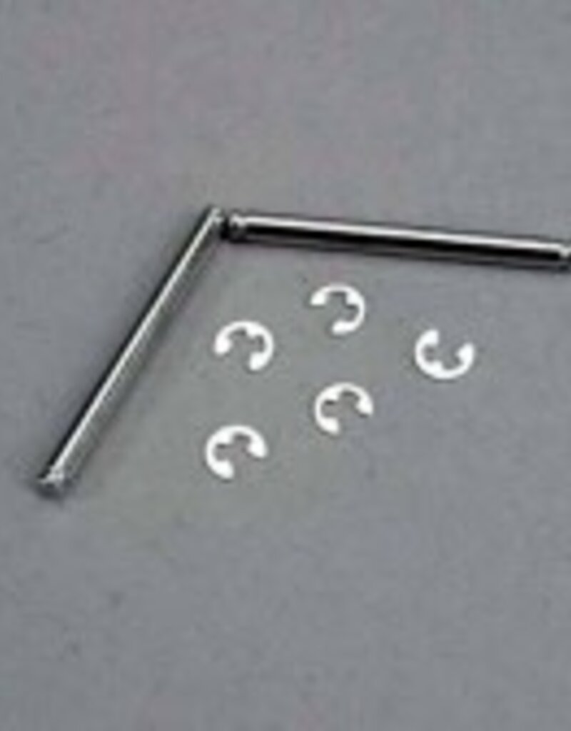 Traxxas 3740 Suspension pins,  2.5x29mm (king pins) w/ e-clips (2) (strengthens caster blocks)