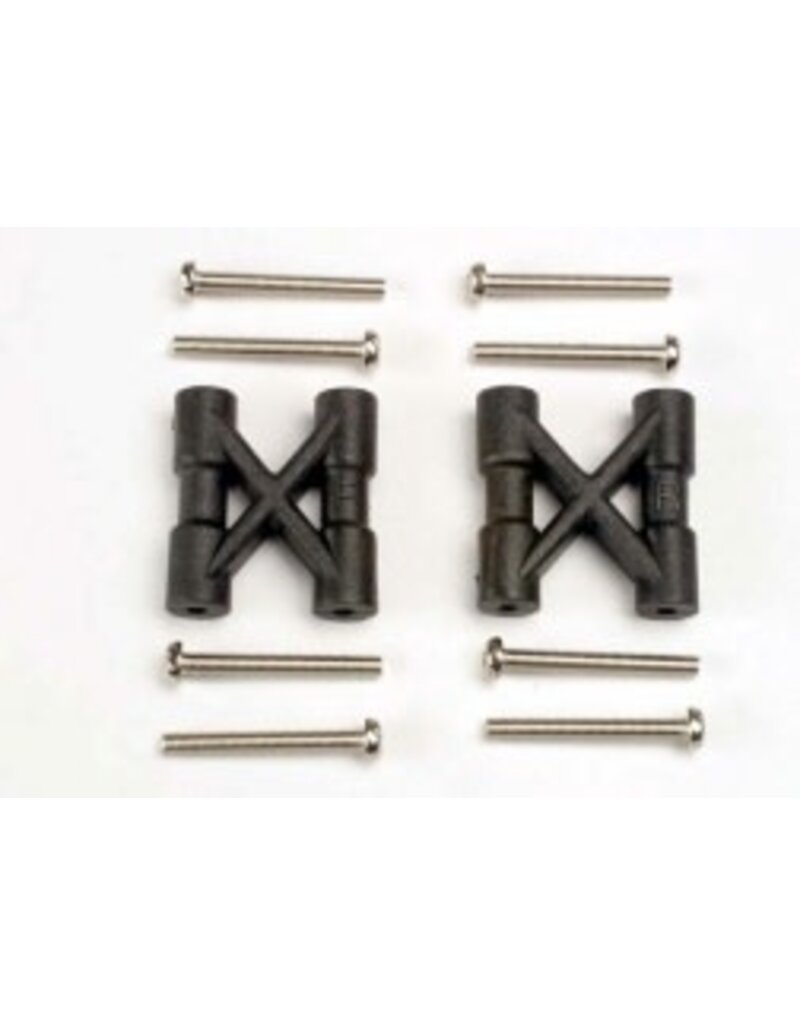 Traxxas 3930 Bulkhead cross braces (2)/ 3x25mm CS screws (8)