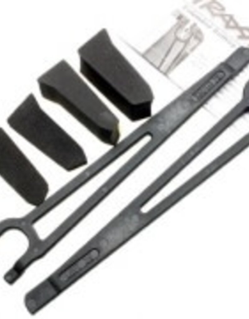 Traxxas 3927x Hold downs, battery, left & right (2)/ foam spacers (4) (allows for installation of taller, multi-cell batteries)
