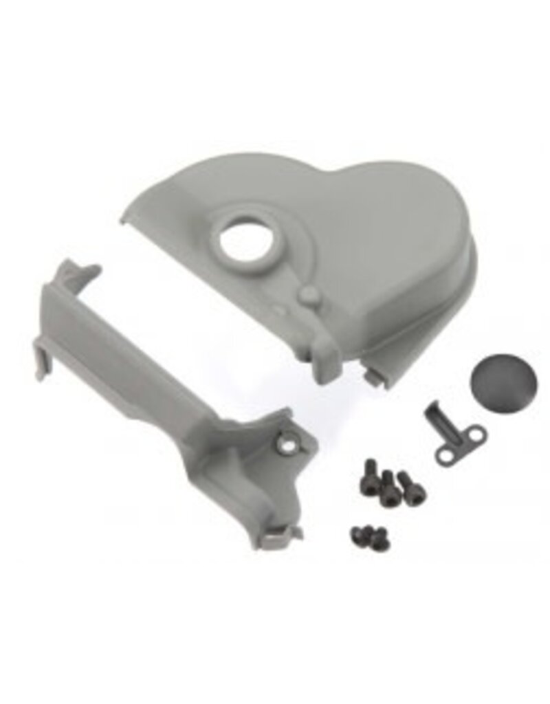 Traxxas 3977r Cover, gear (upper & lower) (1)/ dust plug (1)/ 3x6mm CS (3) (for single motor installation, use with motor plate #3997X)
