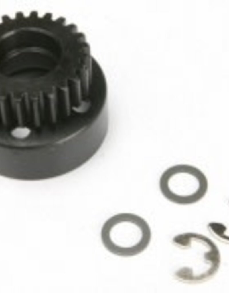 Traxxas 4124 Clutch bell, (24-tooth)/ 5x8x0.5mm fiber washer (2)/ 5mm E-clip (requires #4611-ball bearings, 5x11x4mm (2))