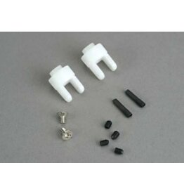 Traxxas 4628 Differential output yokes (2)/ 3x5mm countersunk screws (2)/ 3mm set (set) screws (4)