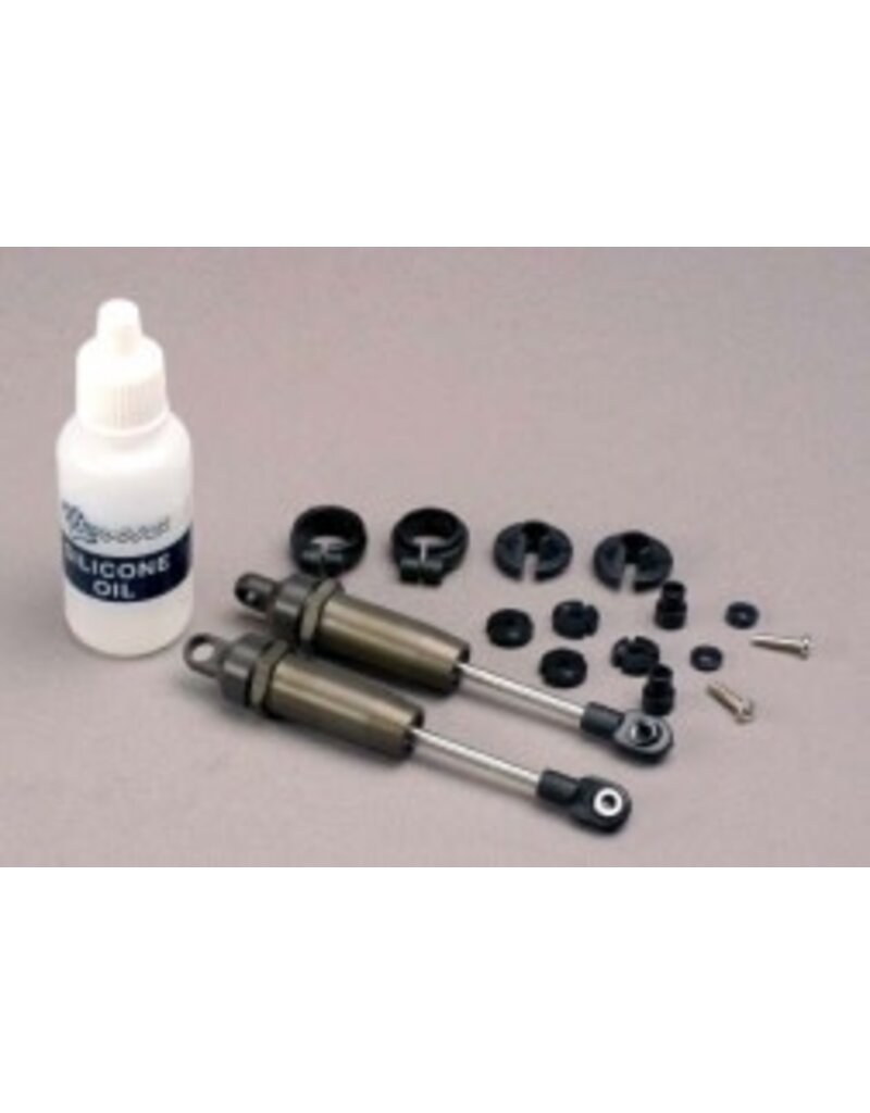 Traxxas 4760 Shocks, long (hard-anodized & PTFE-coated T6 aluminum) w/o springs (front) (2)