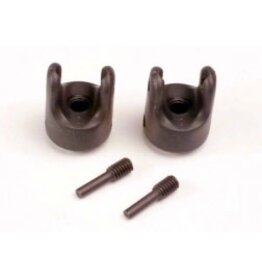 Traxxas 4928x Differential output yokes (heavy duty) (2)/ set screw yoke pins, M4/10 (2)