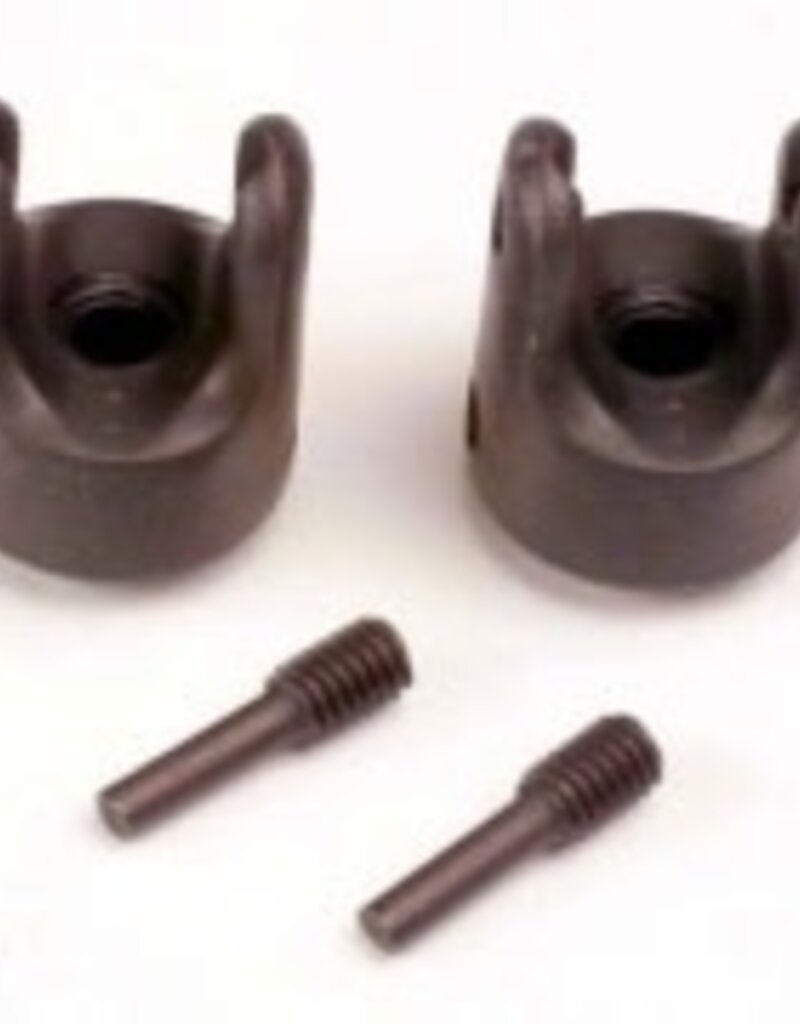 Traxxas 4928x Differential output yokes (heavy duty) (2)/ set screw yoke pins, M4/10 (2)