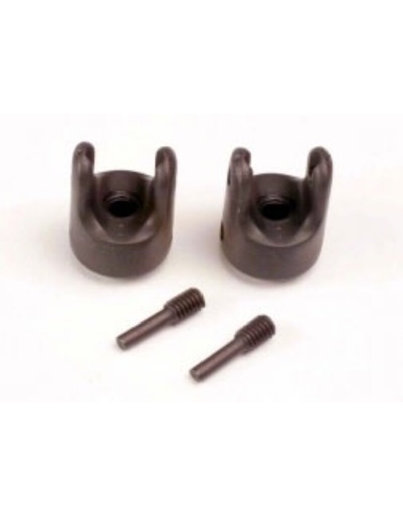 Traxxas 4928x Differential output yokes (heavy duty) (2)/ set screw yoke pins, M4/10 (2)