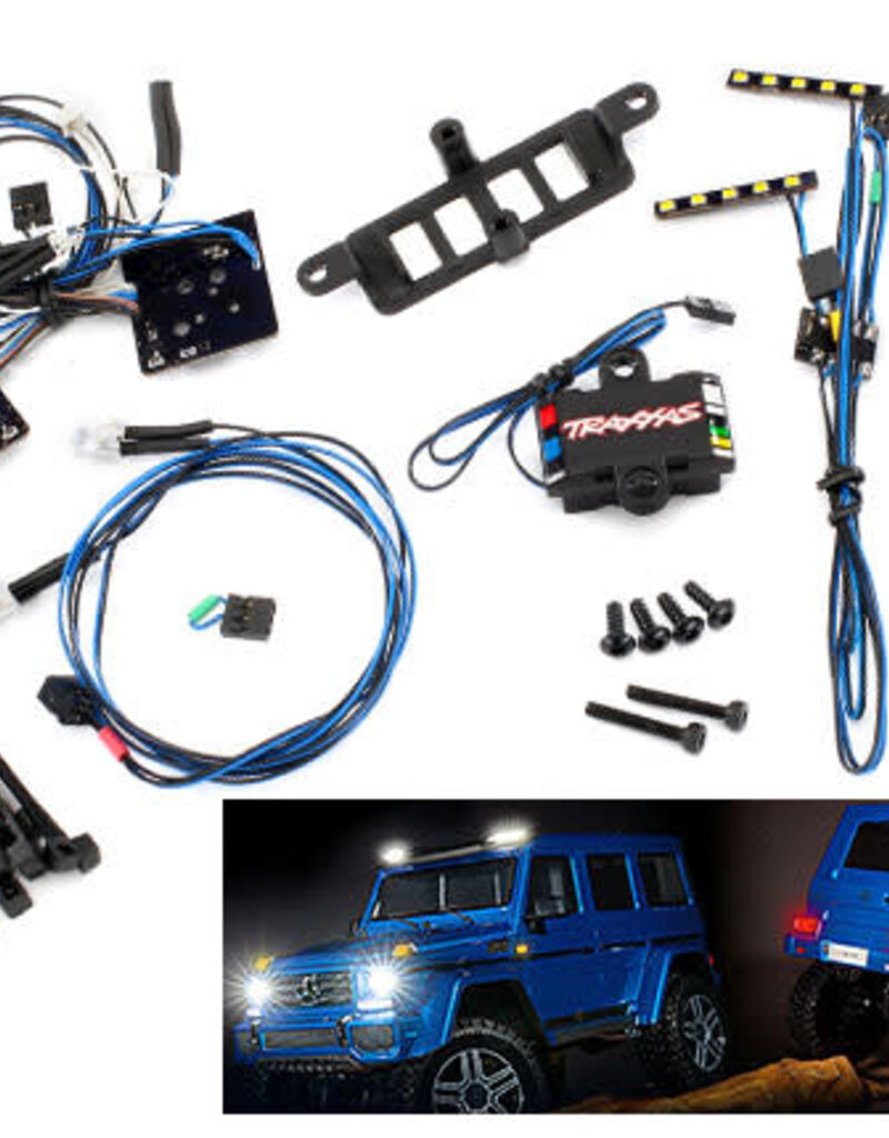 Traxxas 8898 LED light set, complete with power supply (contains headlights, tail lights, roof lights, & distribution block) (fits #8811 or #8825 body)