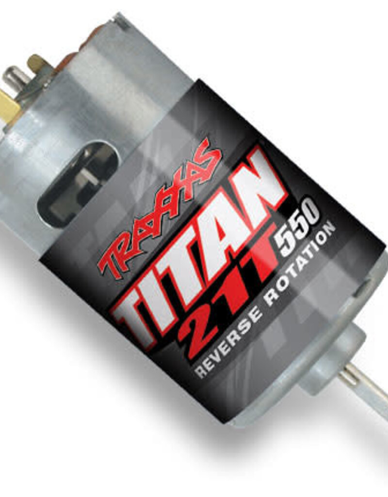 Traxxas 3975r Motor, Titan? 550, reverse rotation (21-turns/ 14 volts) (1)