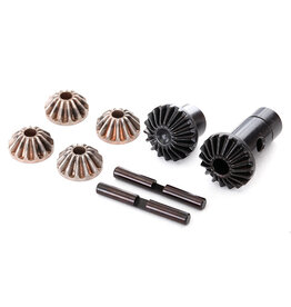 Traxxas 8282 Gear set, differential (output gears (2), spider gears (4), spider gear shaft (2))